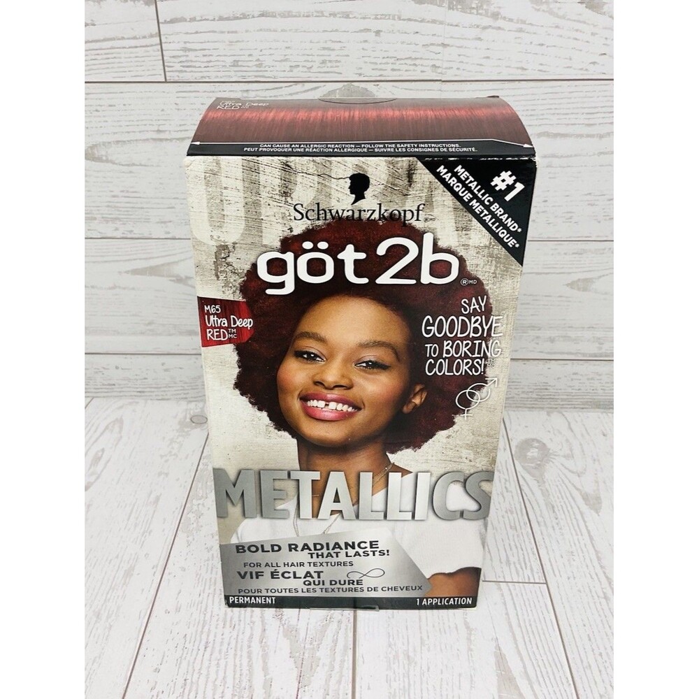 Got2B Metallics Permanent Hair Color M65 Ultra Deep Red